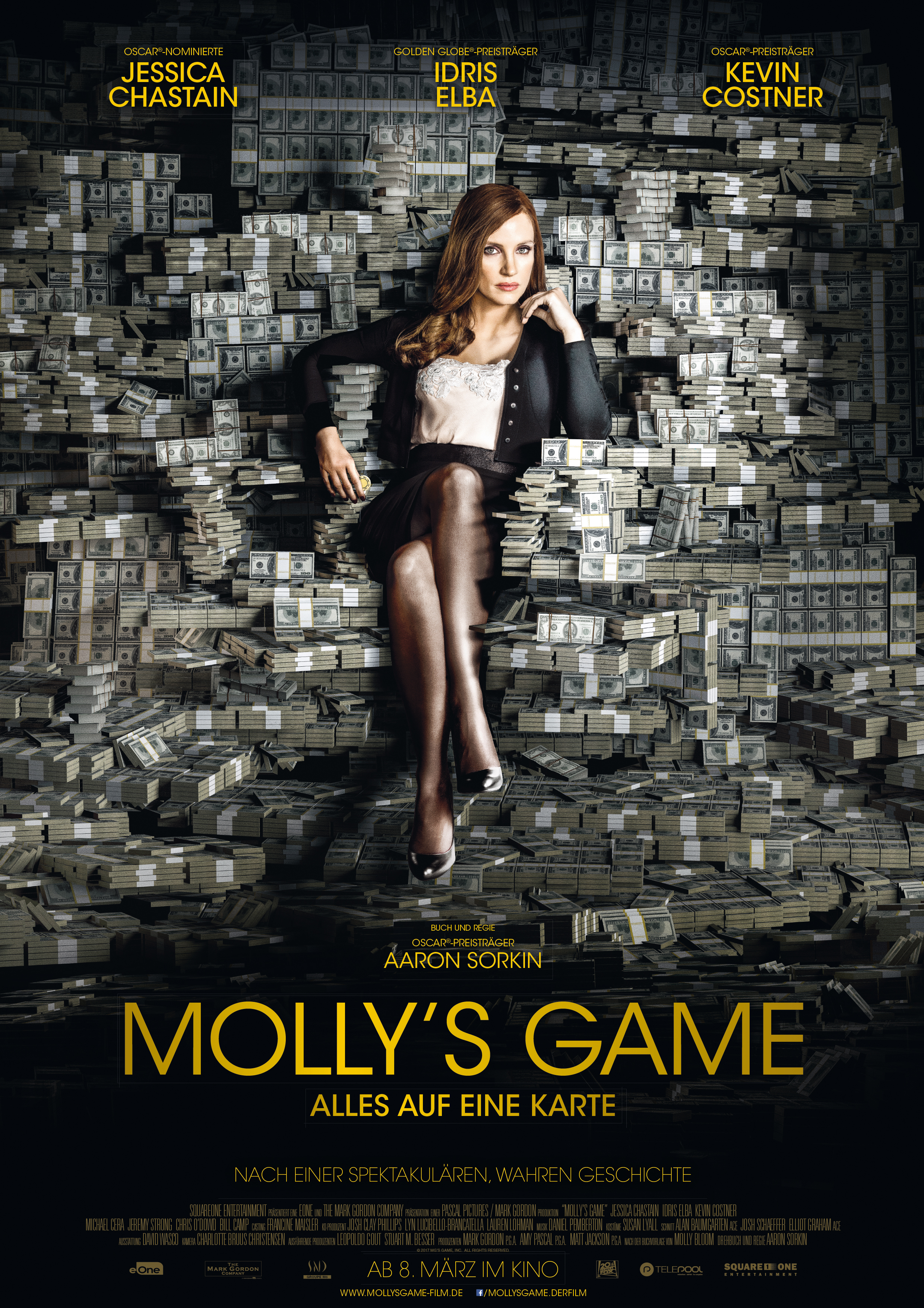 Molly’s Game – Alles auf eine Karte - Plakat