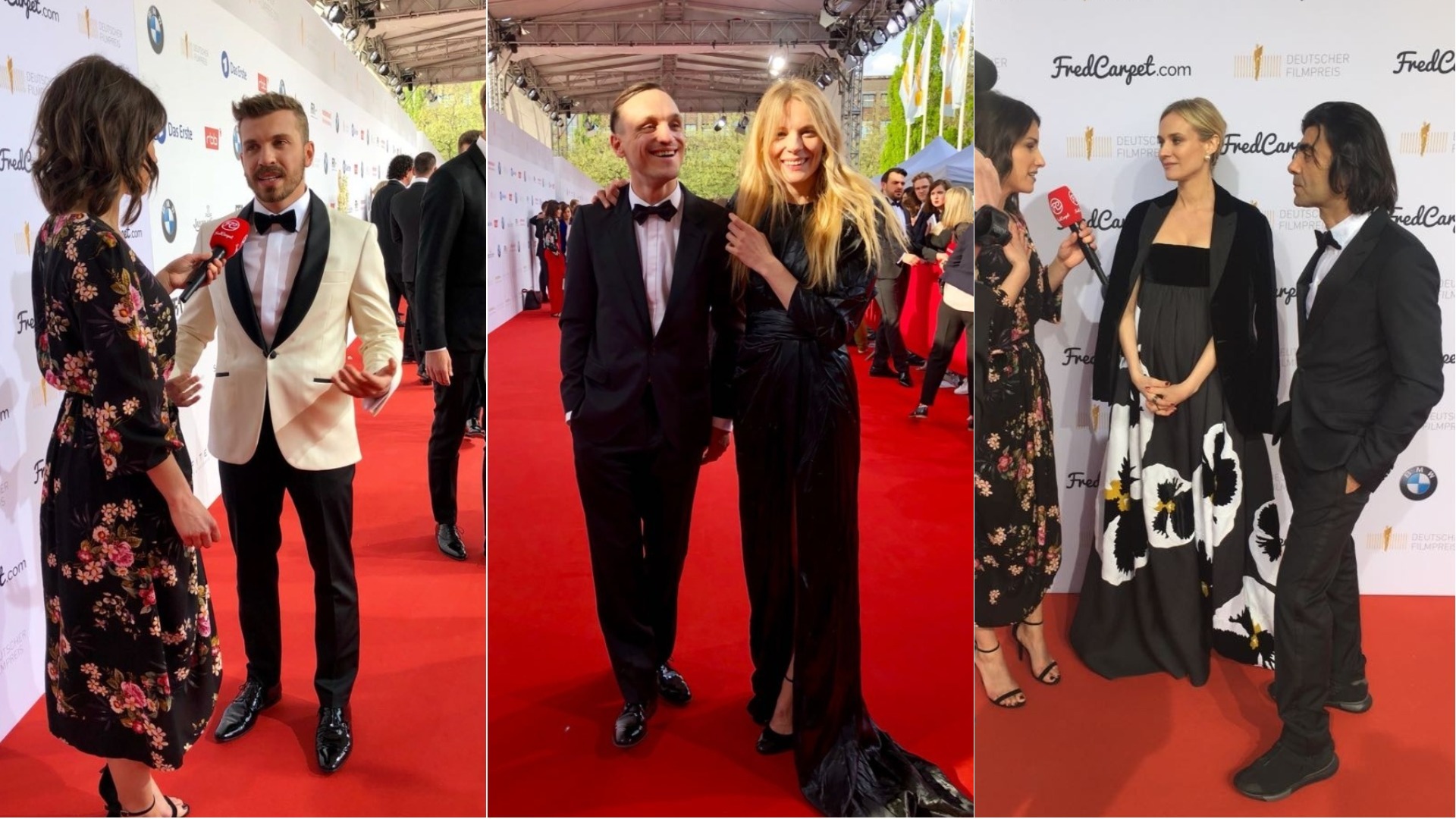 Diane Kruger, Fatih Akin, Edin Hasanovic, Franz Rogowski auf dem roten Teppich beim Deutschen Filmpreis