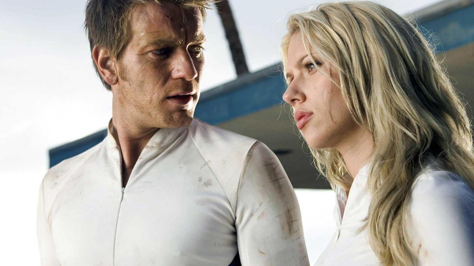 Ewan McGregor und Scarlett Johansson in Die INsel