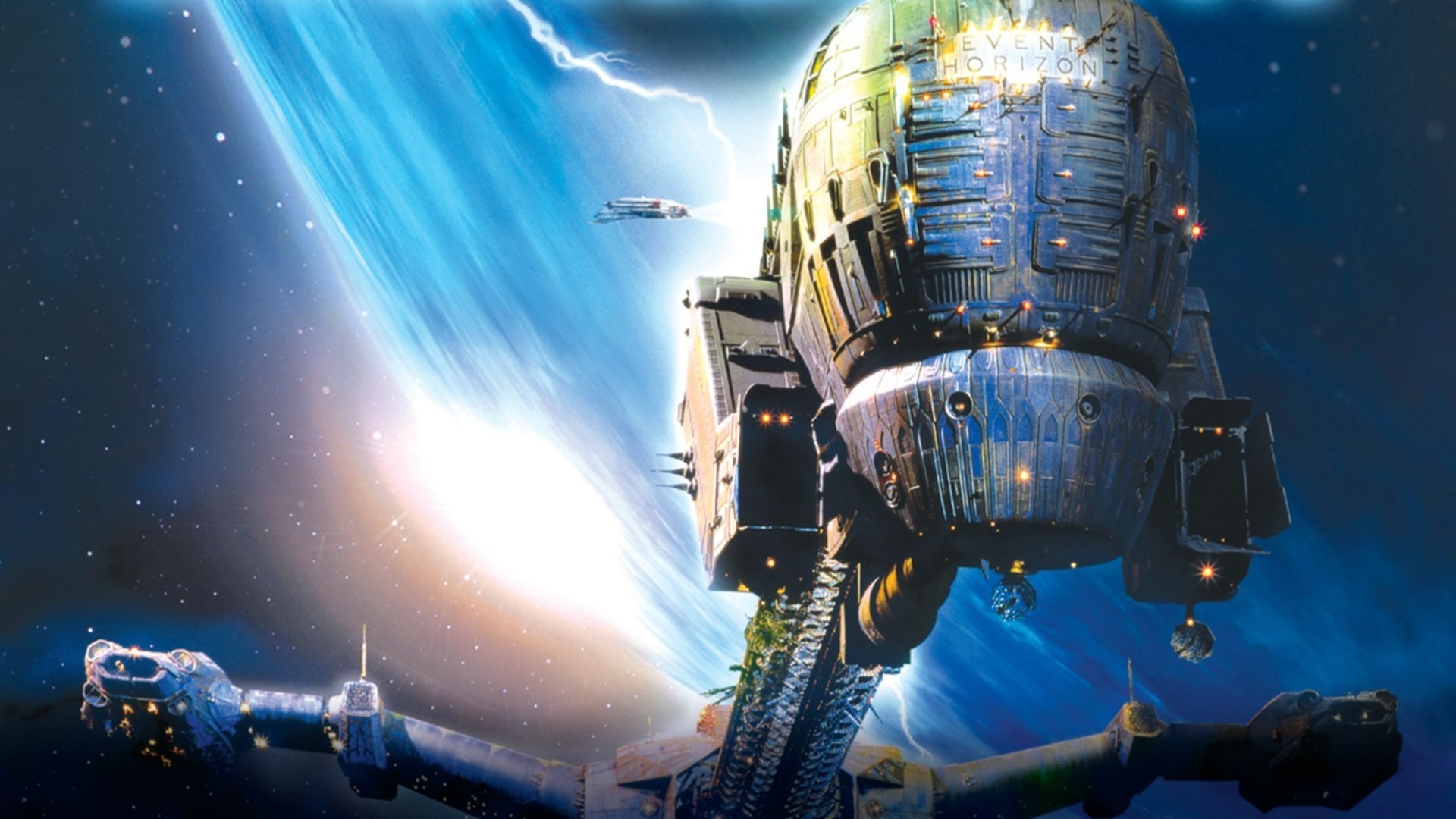 EVENT HORIZON – AM RANDE DES UNIVERSUMS: Ein Raumschiff schwebt durch das All.